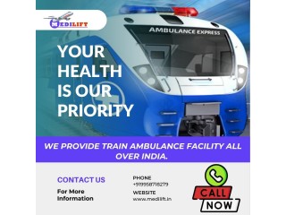 Obtain Medilift Train Ambulance in Raipur with Skilled Paramedics