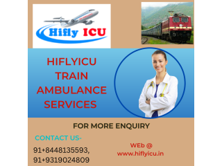 Expedient Train Medical Transportation Train Ambulance in Lucknow