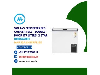 Voltas Deep Freezers Convertible  Double Door 177 Liters, 2 Star Dibrugarh