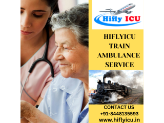 Train Ambulance Service in Bilaspur by Hiflyicu- Swift Patient Relocation Services