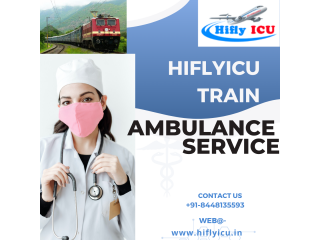 Train Ambulance Service in Darbhanga by Hiflyicu- Complete Medical Intensive Care Unit