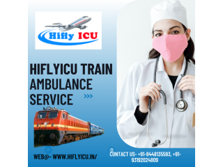 Train Ambulance Service in Gaya by Hiflyicu- Cost-Effective with Advanced Medical Tools