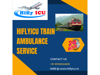 Train Ambulance Service in Indore by Hiflyicu- ICU setup Train Ambulance Services