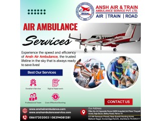 An Emergency Gets Solved by Ansh Air Ambulance Service In Guwahati With Proper Care