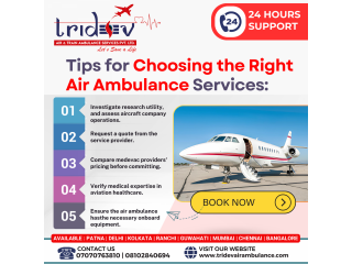 Get The Movement with ICU In Tridev Air Ambulance Services in Patna