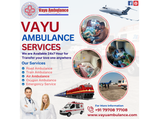 Vayu Air Ambulance Services in Patna - Available 24x7 Medical Evacuation