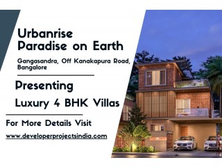 Urbanrise Paradise on Earth - Luxurious 4 BHK Villas Elevate Your Living Experience in Bangalore