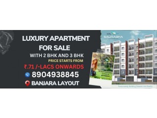 1125 Sq.Ft Flat with 2BHK For Sale in MNM KPL SAURABHA