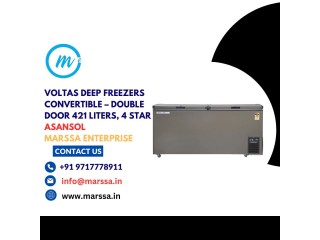 Voltas Deep Freezers Convertible  Double Door 421 Liters, 4 Star, Asansol