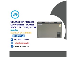 Voltas Deep Freezers Convertible  Double Door 277 Liters, 3 Star Malda