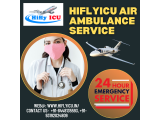 Air Ambulance Service in Bagdogra by Hiflyicu- Intensive Care Medical Facilities